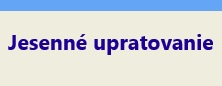 jesenne upratovanie 2025