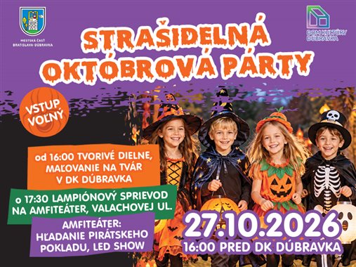 Strašidelná októbrová párty a lampiónový sprievod 👻 