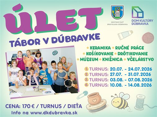 ÚLET - letný tábor v Dúbravke ☀️
