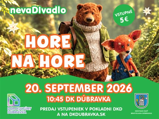 Hore na hore – nedeľné divadielko pre deti 🎭