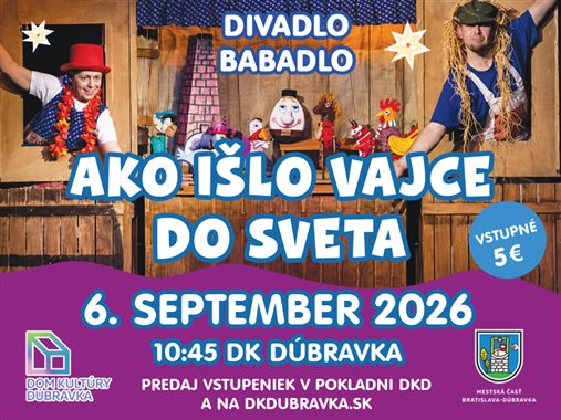 Ako išlo vajce do sveta – nedeľné divadielko pre deti 🎭