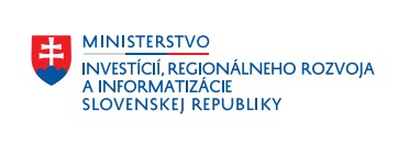 Logo Ministerstva investícií, regionálneho rozvoja a informatizácie Slovenskej republiky